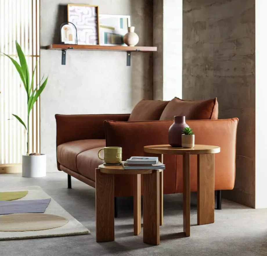 Habitat Xylo Nest of 2 Tables - Oak