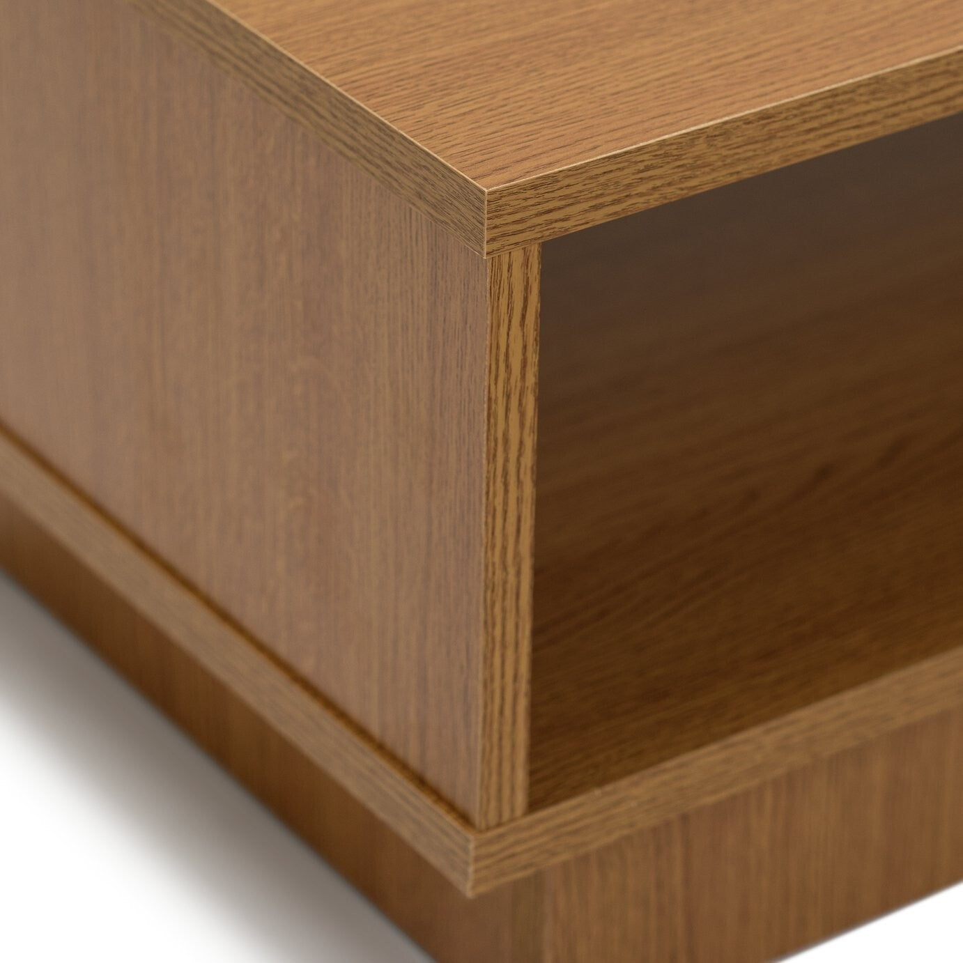 Habitat Cubes TV Unit Oak Effect | Compact TV Stand Open Shelves Media Storage