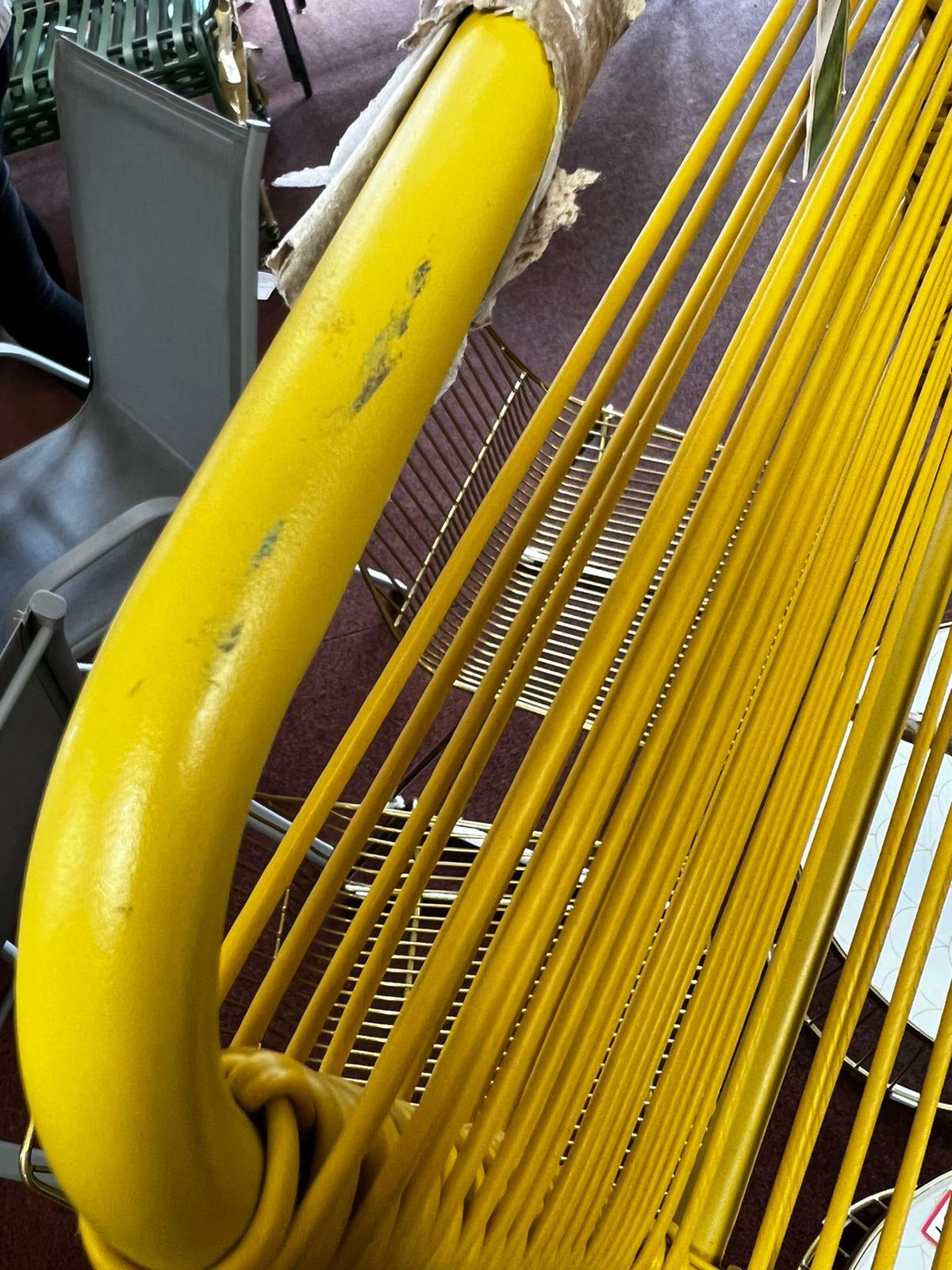 Ipanema garden chairs yellow x2