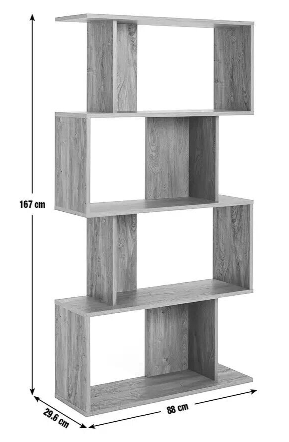 Habitat Nomad Blocked Bookcase - Oak ( B Grade 33725 )