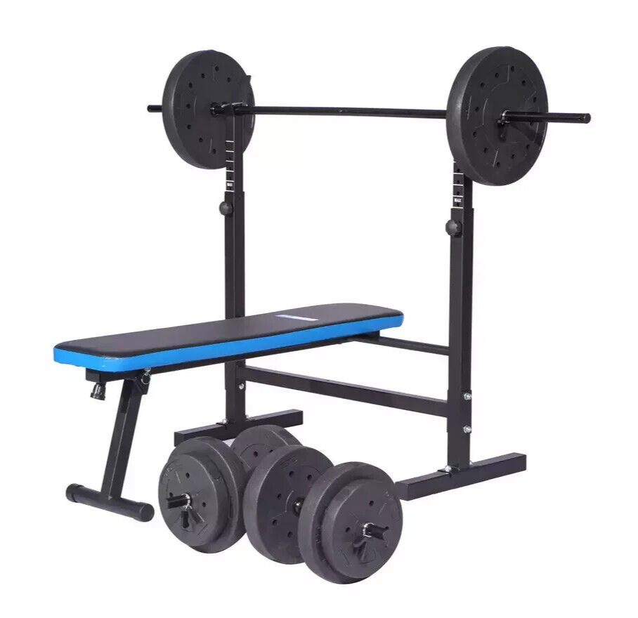Pro Fitness Foldable Weight Bench with 50kg Weight Package