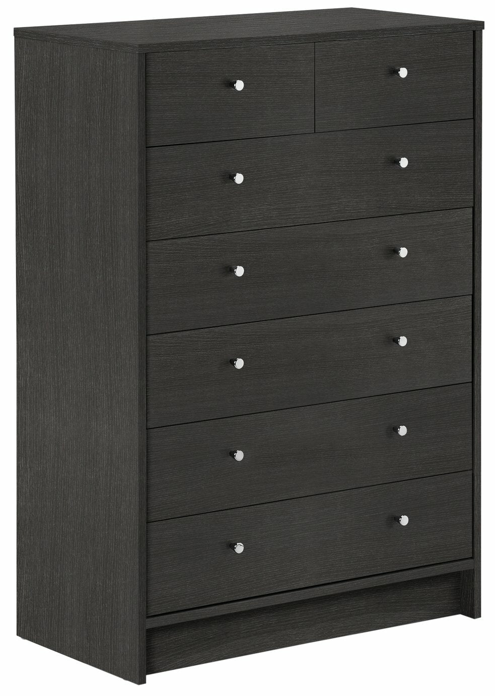 Malibu 7 Drawer Chest - Black Oak Effect ( B Grade 38362 - 38365 )
