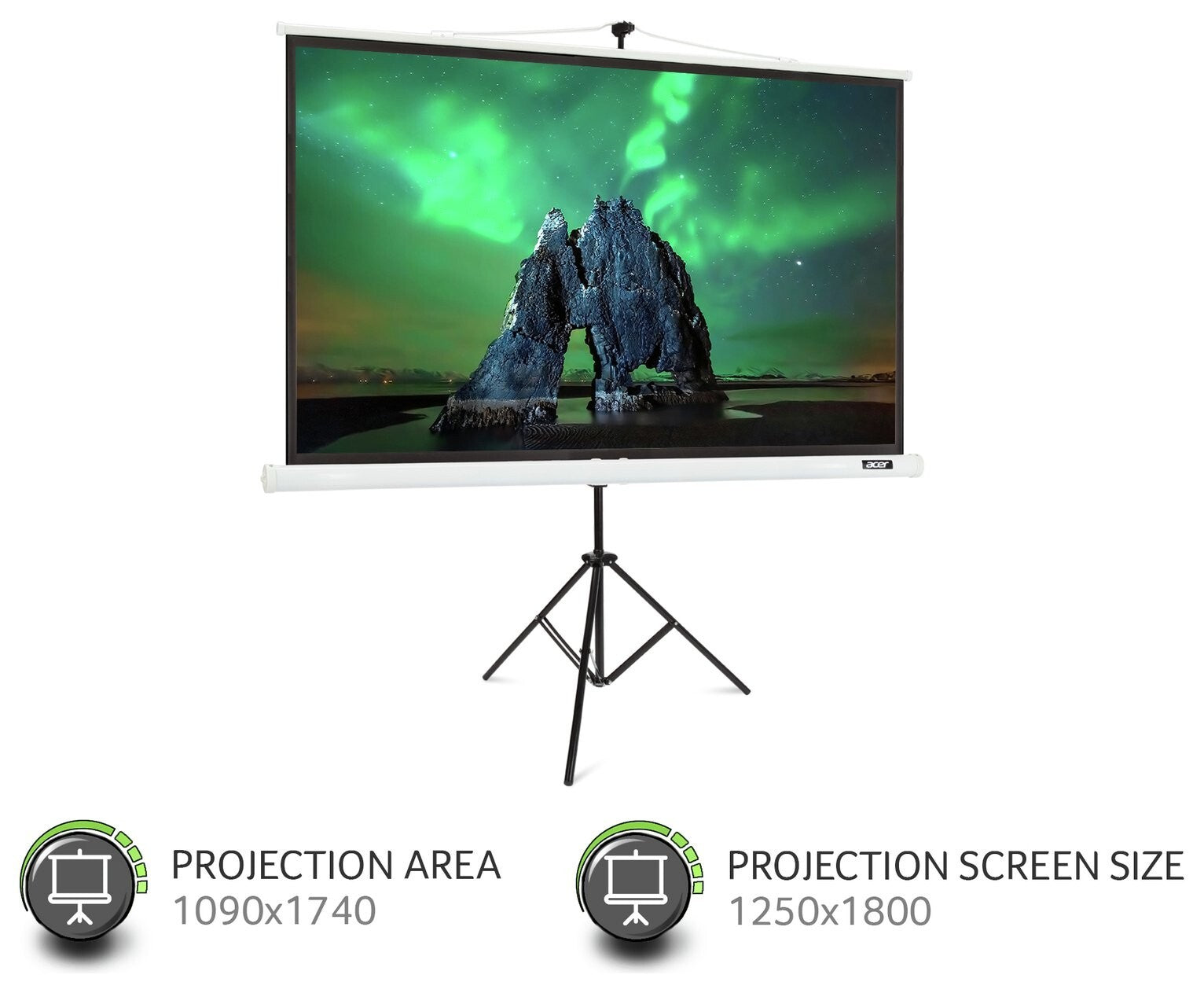 Acer 82 Inch Tripod Projection Screen ( B Grade 55818 )
