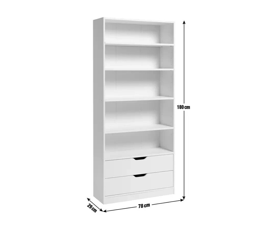 Habitat Compton 2 Drawer Bookcase - Black