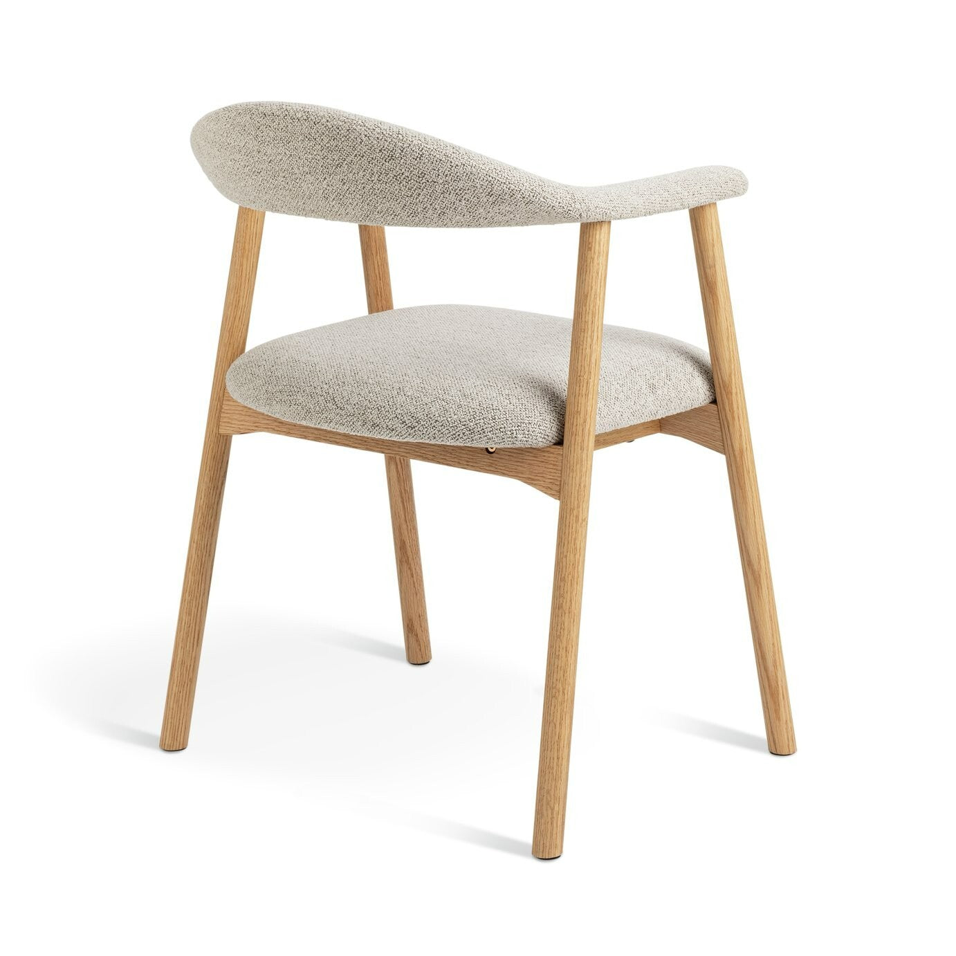Lex Pair of Fabric Dining Chairs - Natural