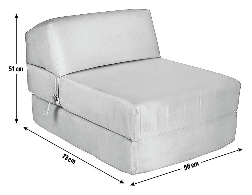 Kaikoo Single Fabric Chairbed - Jet Black