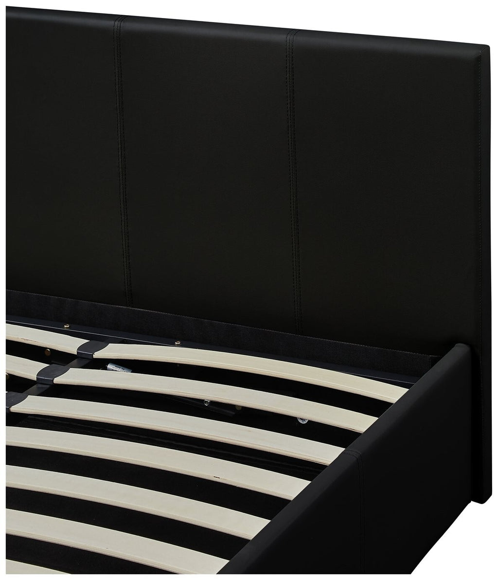 Lavendon Small Double Side Open Ottoman Bed-Black ( B Grade 52751 - 52752 )