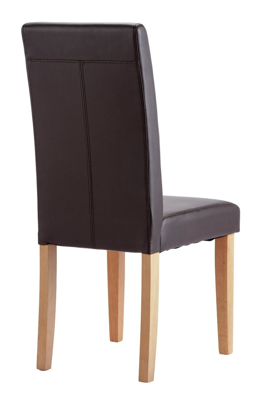 Home Pair of Midback Dining Chairs - Chocolate | midback dining chair set