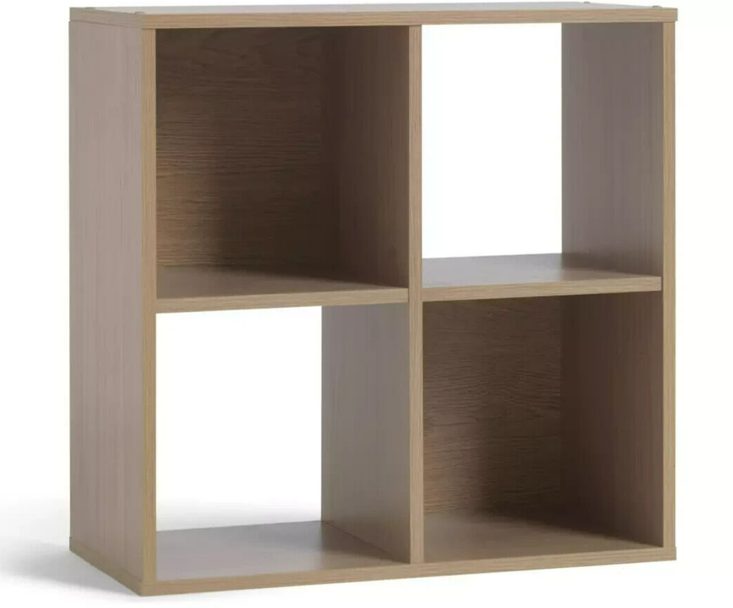 Squares 4 Cube Storage Unit - Oak Effect
