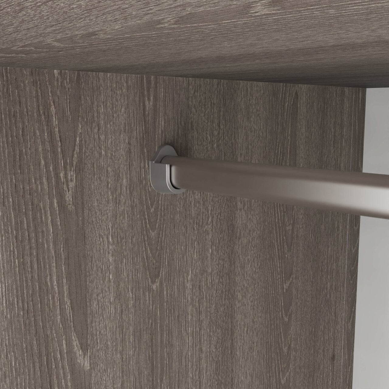 Seville 2 Piece 1 Door Wardrobe Set - Grey & Oak