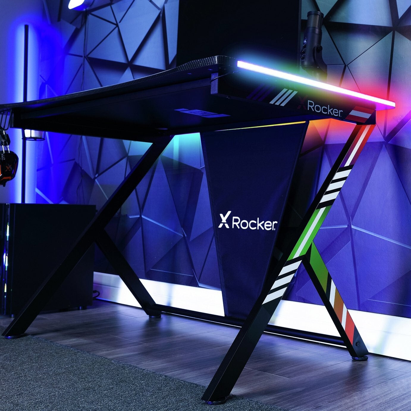 X Rocker Arteon RGB App Controlled LED Gaming Desk ( B Grade )