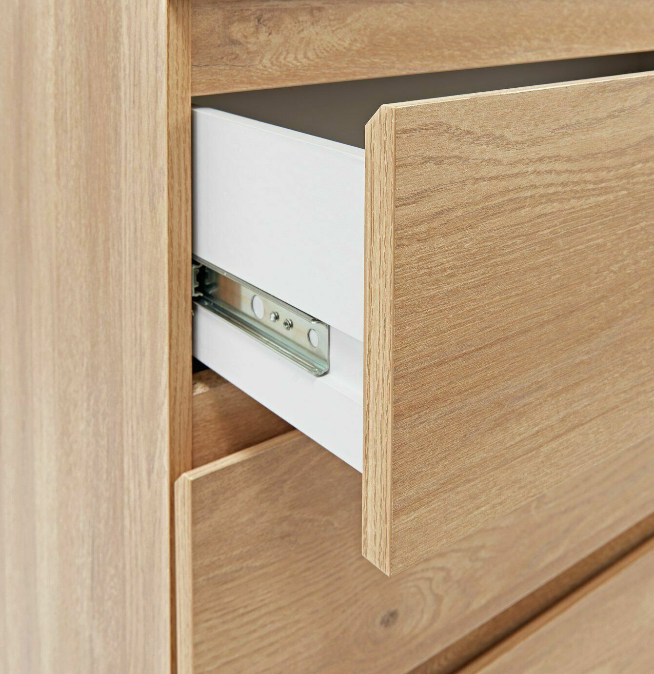 Habitat Jenson 3 Drawer Chest - Oak Effect | Bedroom Storage Unit for Clothes