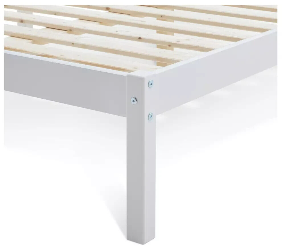 Ronnie Small Double Bed Frame - White