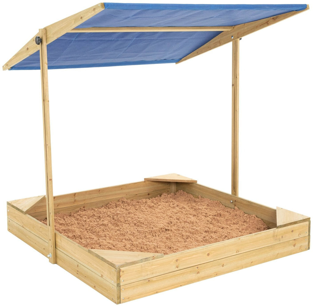 TP Toys Wooden Sandpit With Canopy