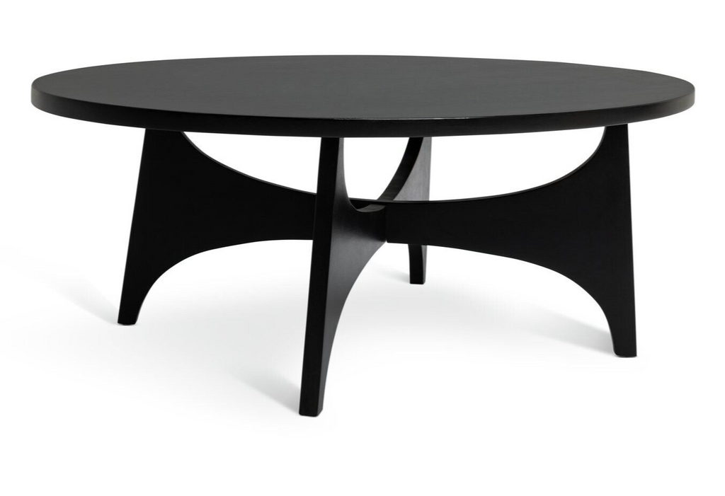Habitat Mid Century Round Coffee Table - Black ( B Grade 26391 )