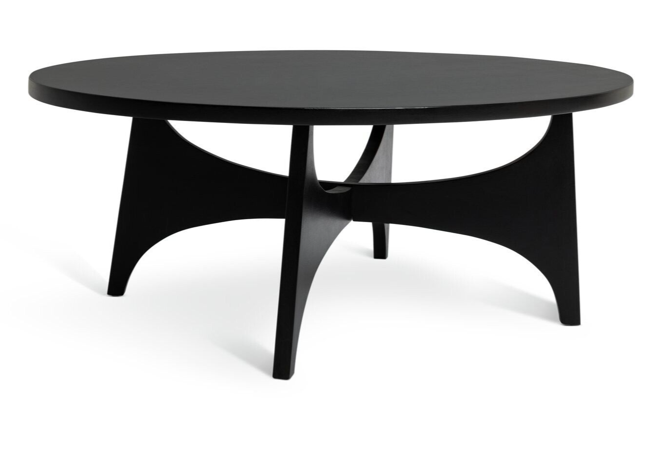 Habitat Mid Century Round Coffee Table - Black ( B Grade 26391 )