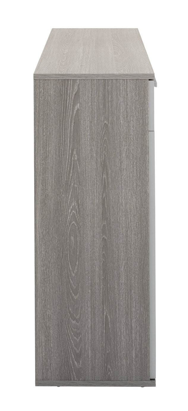 Habitat Venetia 3 Door Shoe Storage Cabinet - Grey & Oak