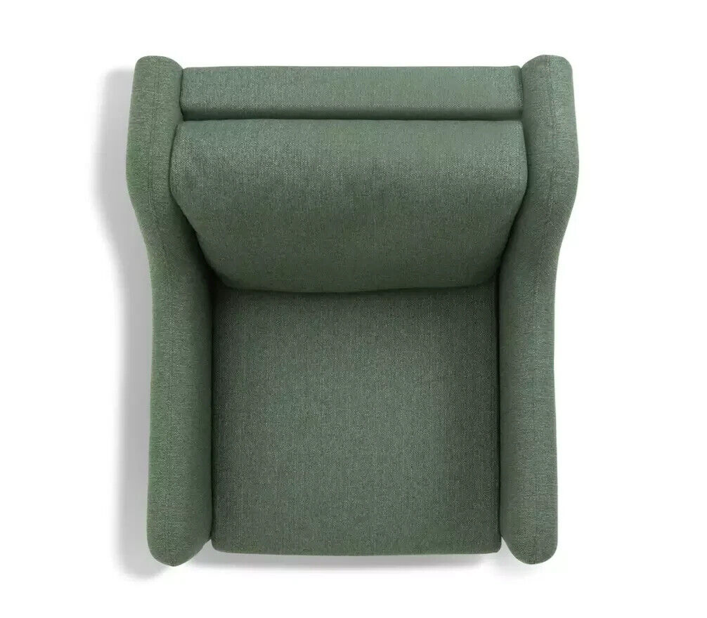 Morris Self Assembly Fabric Armchair - Green