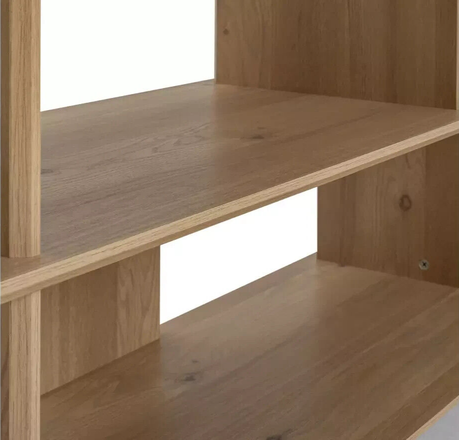Habitat Raymond Wide Bookcase - Oak