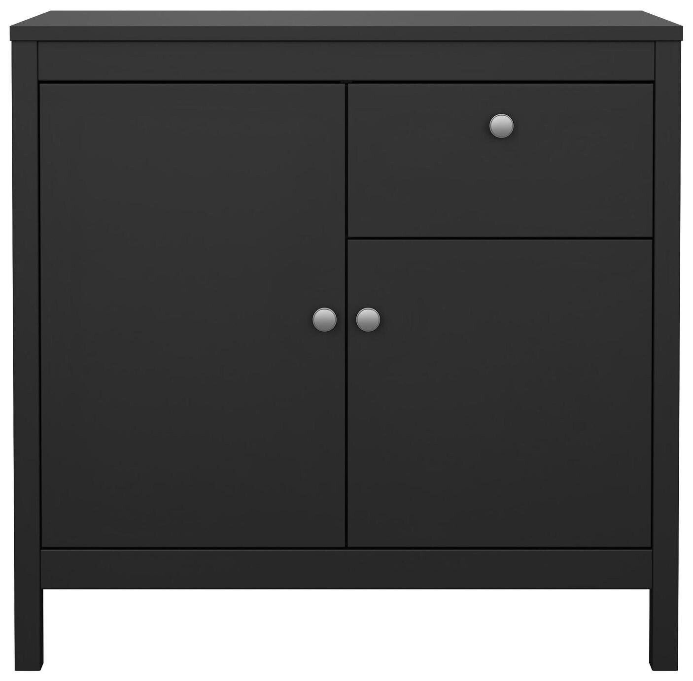 Tvilum Madrid 2 Door 1 Drawer Sideboard - Black
