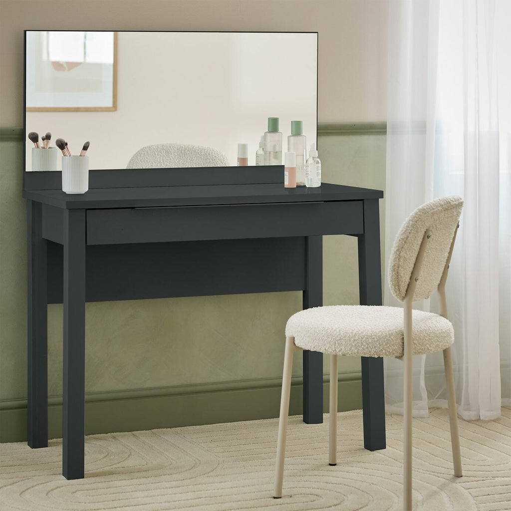 Home Hallingford 3 Drawer Dressing Table - Anthracite