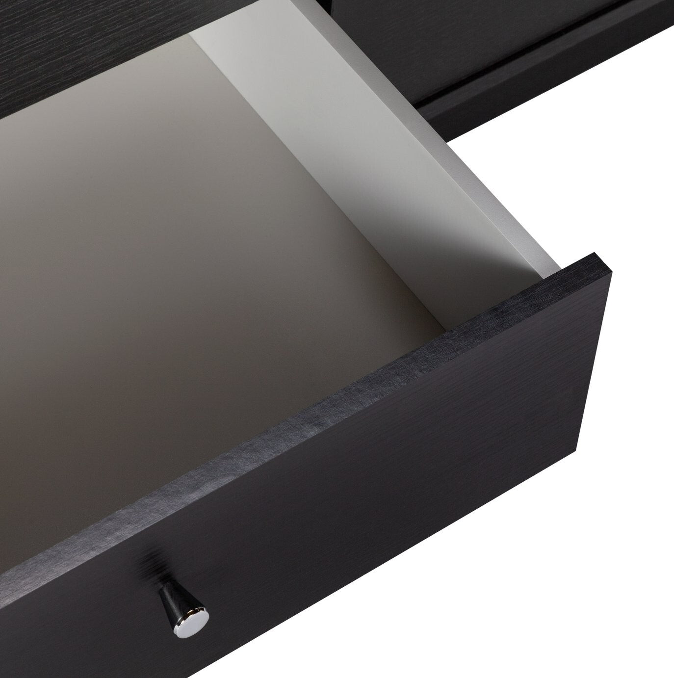 Home Malibu 8 Drawer Chest - Black Oak Effect