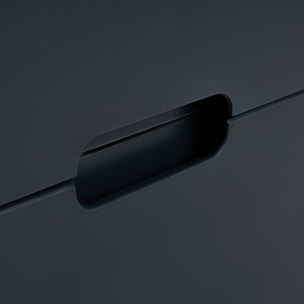 Pimlico 2 Drawer Bedside Table - Blue | Small storage nightstand