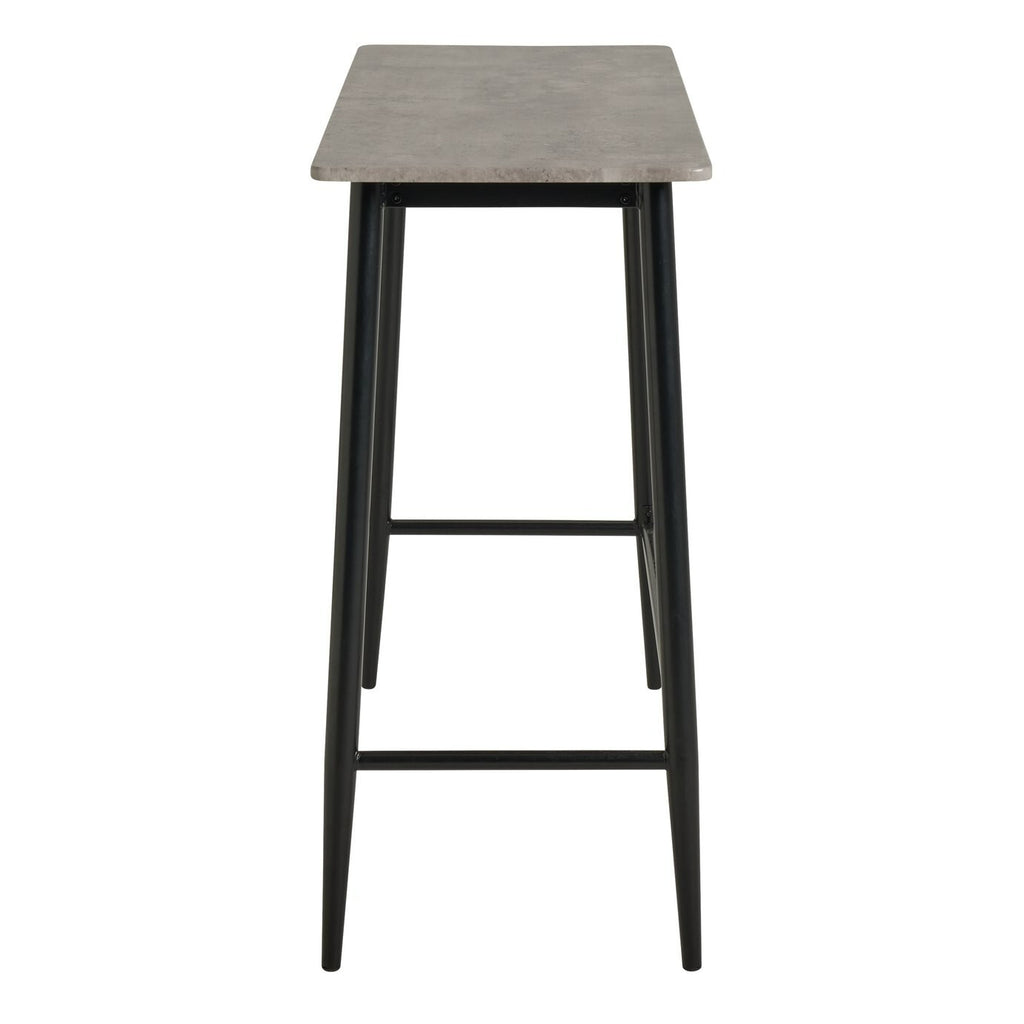 Home Crowe Grey Dining Table & 2 Grey Stools