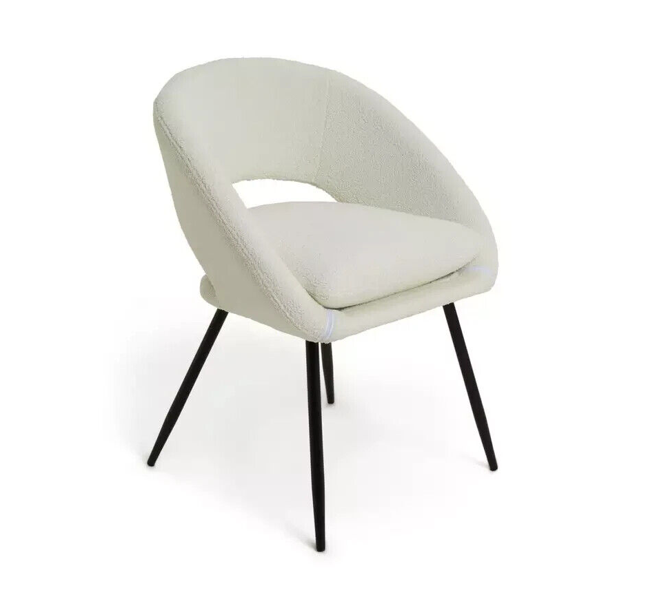 Habitat Hermione Boucle Chair - Cream