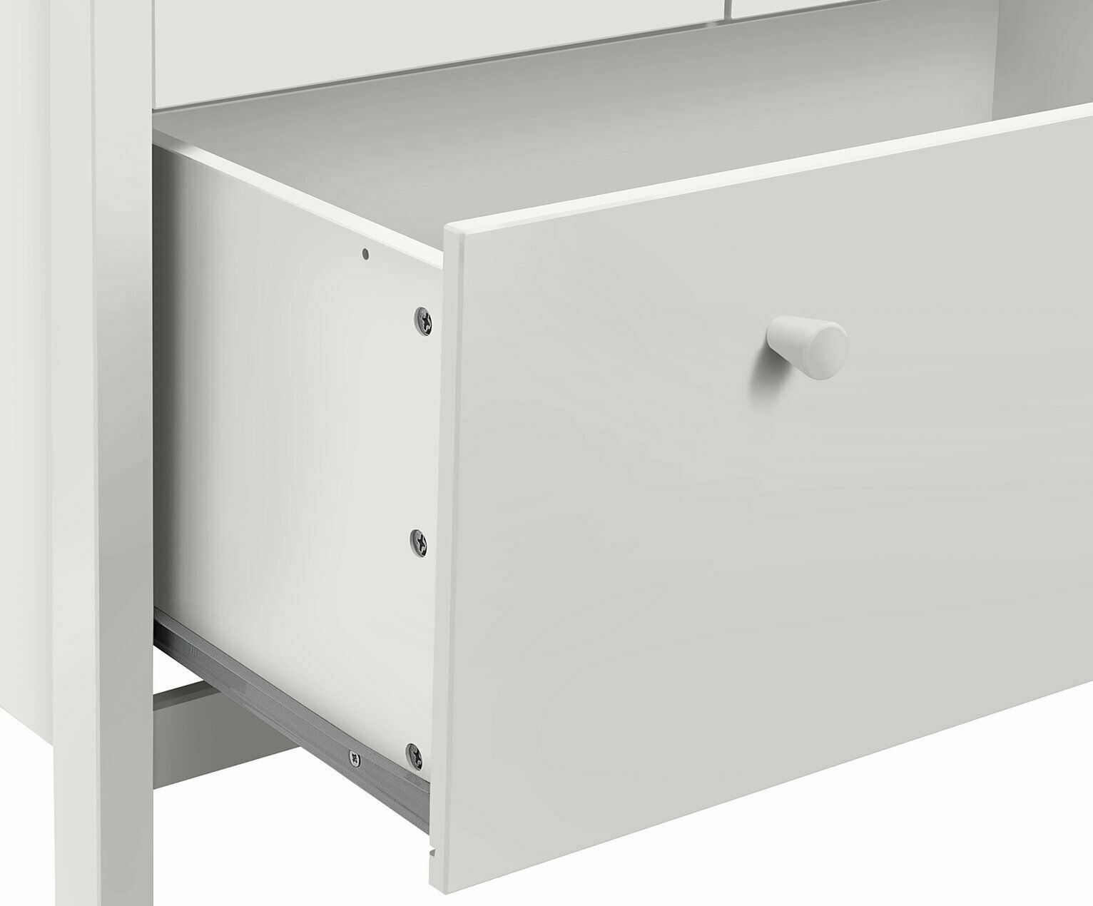 Scandinavia Kids 2 Door 1 Drawer Wardrobe - White | Storage for Clothes and Toys