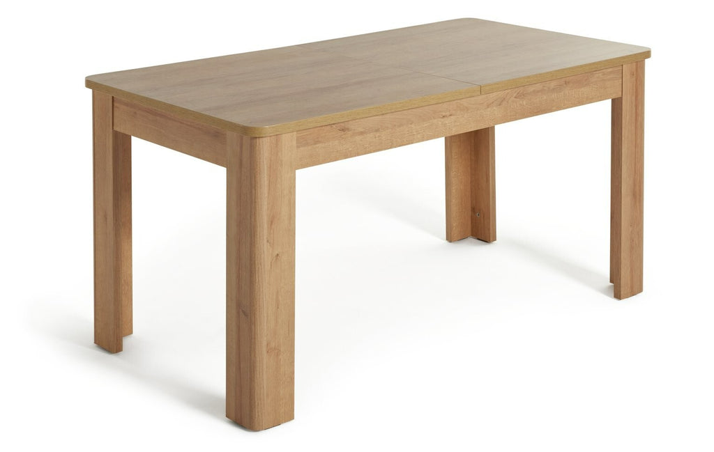 Miami Curve Extending Oak Effect Dining Table