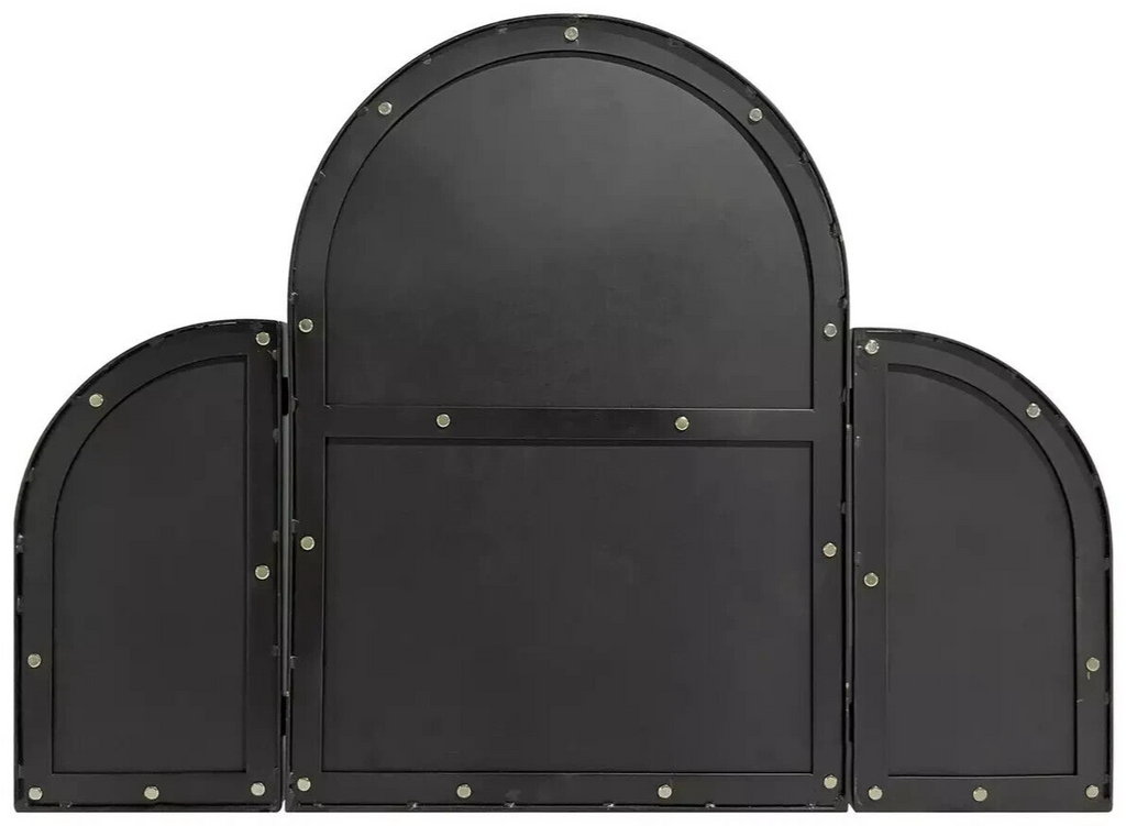 Habitat Black Folding Arch Dressing Mirror 70x50cm | Vanity Makeup Organizer