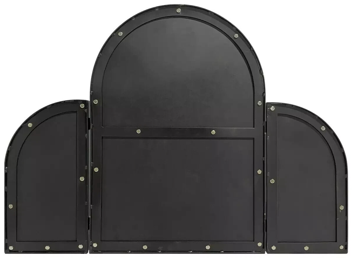 Habitat Black Folding Arch Dressing Mirror 70x50cm | Vanity Makeup Organizer