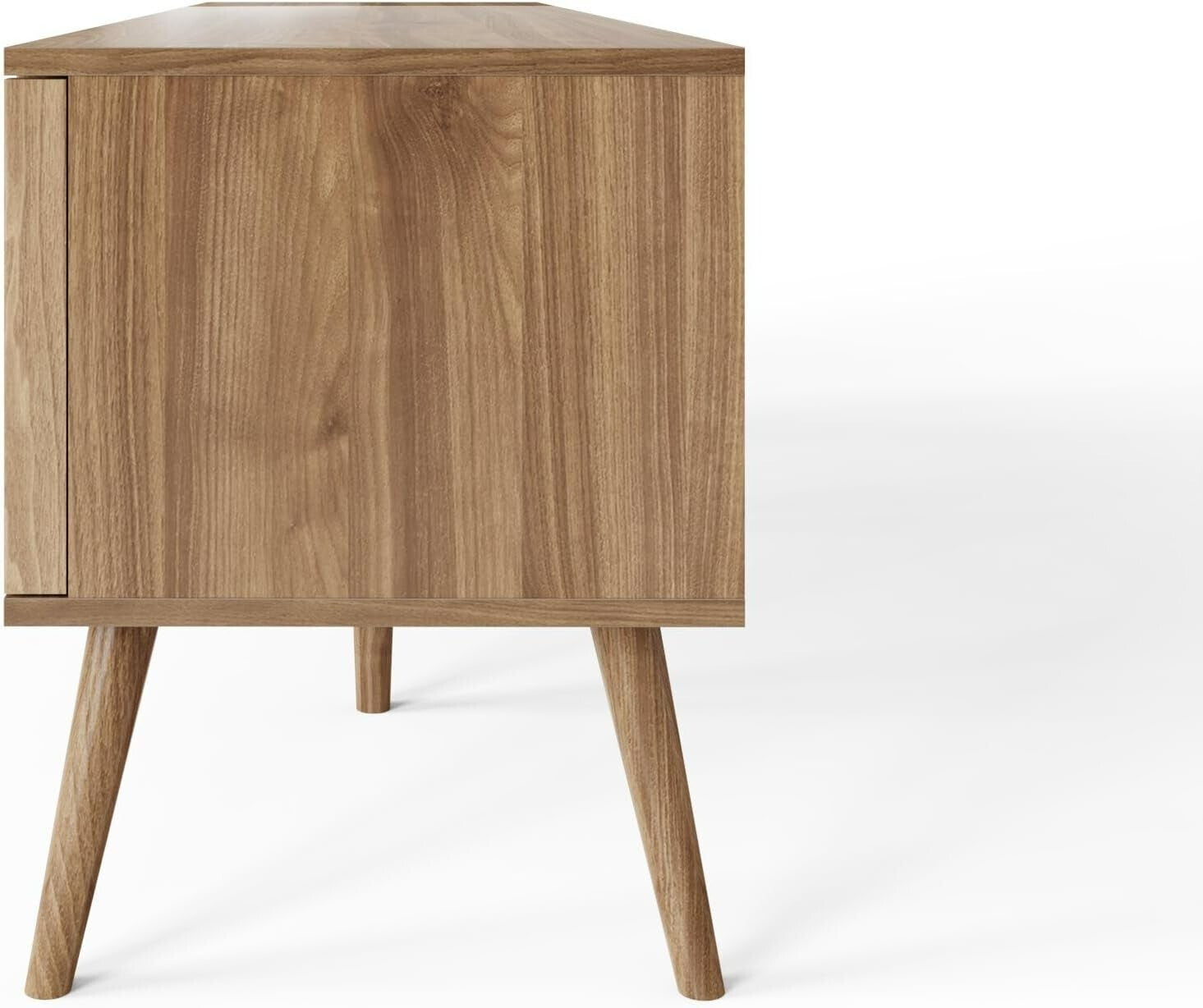 GFW Louvered 2 Door TV Unit - Oak