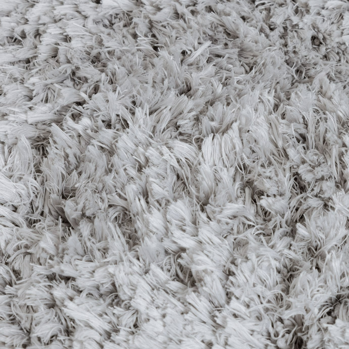Airmaster Plain Silver Shaggy Rug - 230x160cm