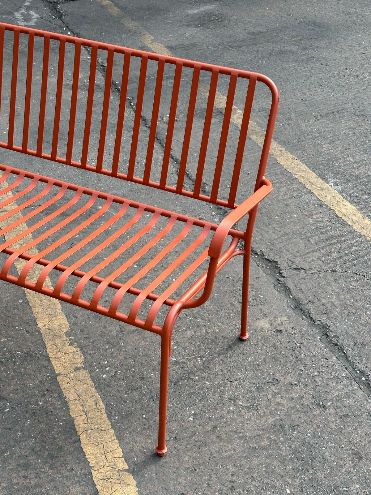 Habitat Indu 2 Seater Metal Garden Bench - Red (S)