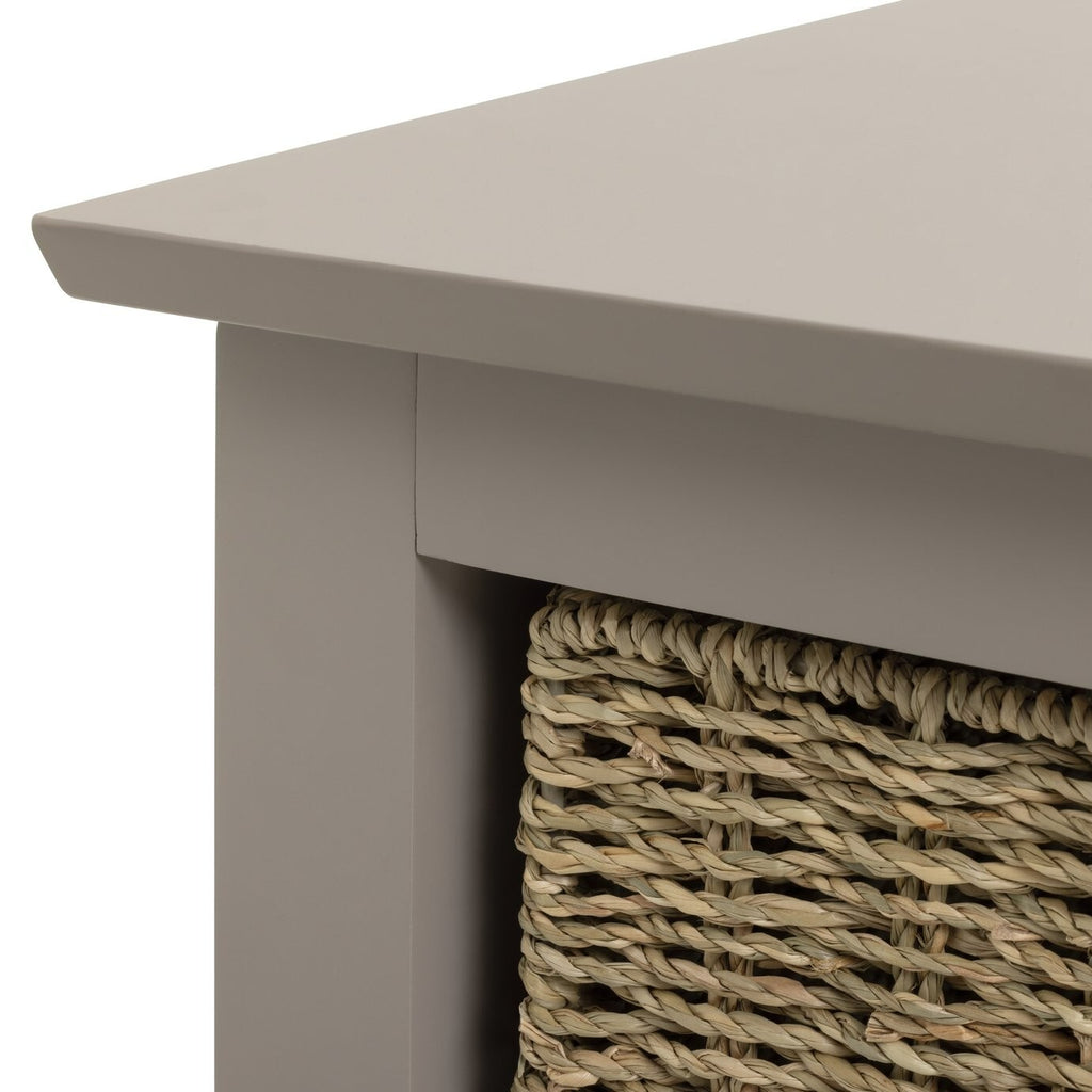 Willow Shoe Storage Bench - Grey
