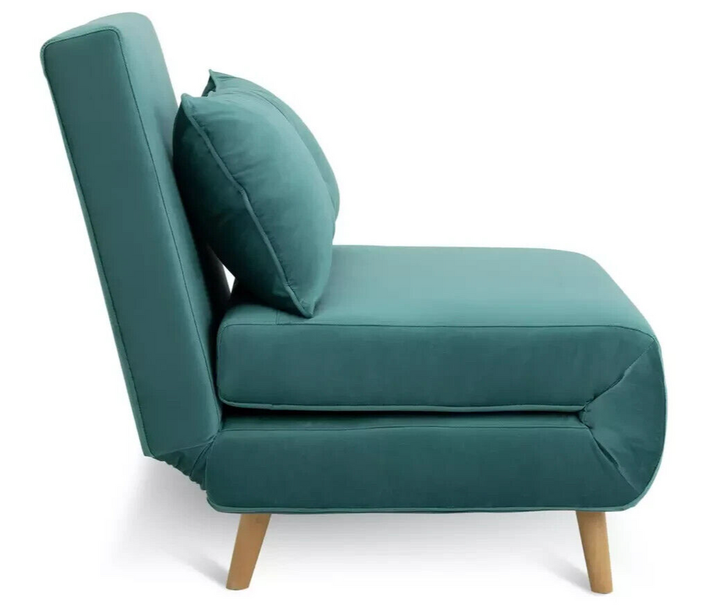 Habitat Roma Single Compact Fabric Chairbed - Teal