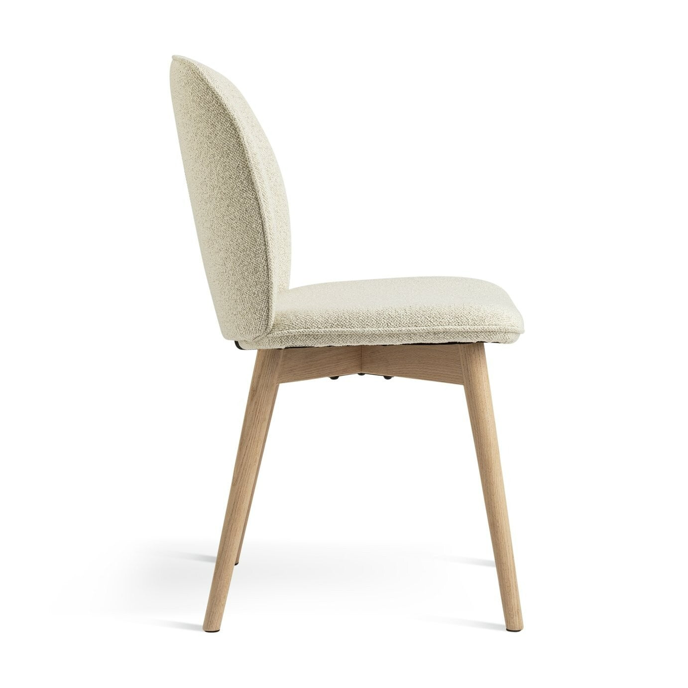 Habitat Laurel Pair of Fabric Dining Chairs - Cream