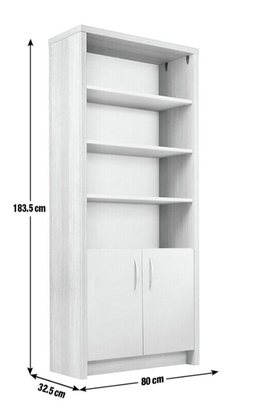 Habitat Venice 3 Shelf Display Cabinet - Grey