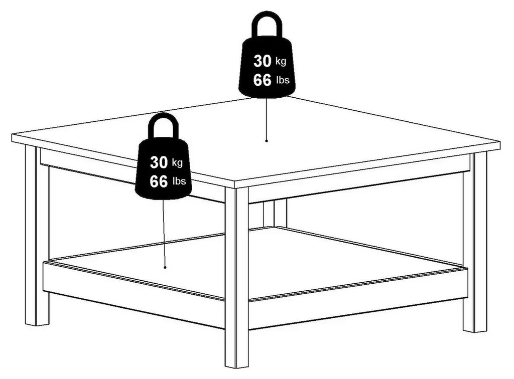 Tvilum Madrid Coffee Table - Black