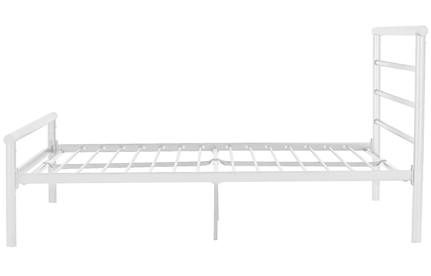 Home Avalon Double Metal Bed Frame - White | Sturdy Durable Frame For Bedroom