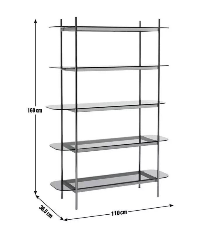 Habitat Neo Wide Shelving Unit - Chrome