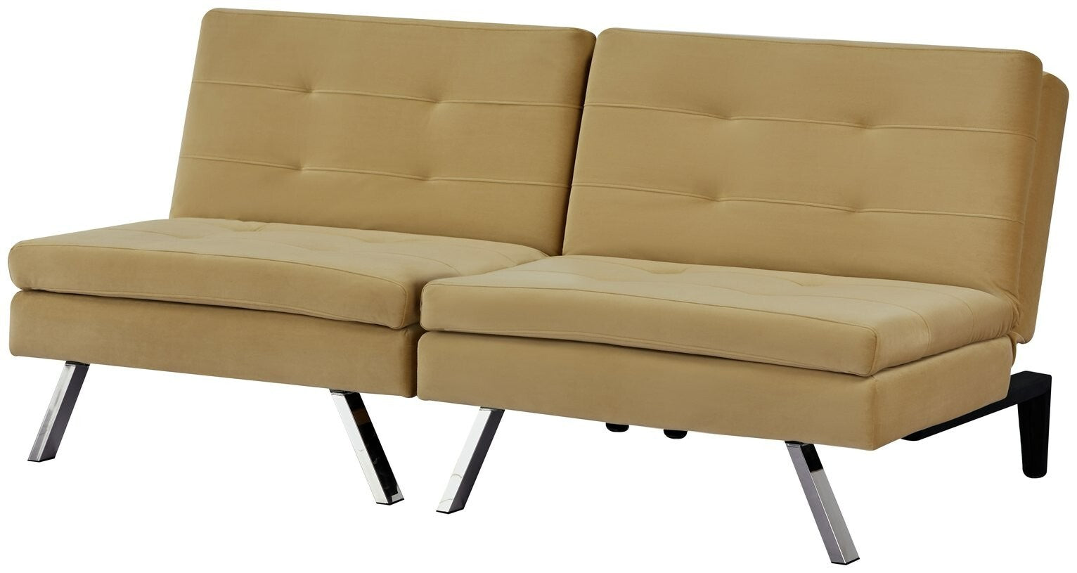 Habitat Duo Fabric 2 Seater Clic Clac Sofa Bed - Camel