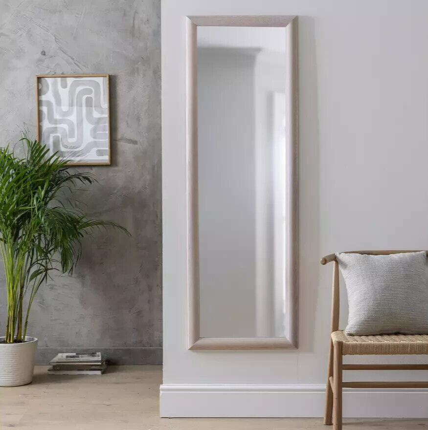 Habitat Full Length Rectangular Mirror - Oak - 150x49cm