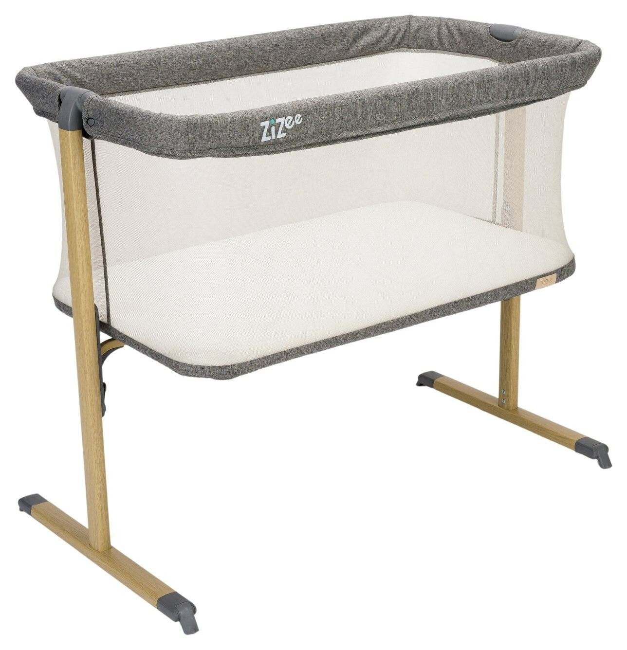 Tutti Bambini Zizee Essential Crib Oak Charcoal