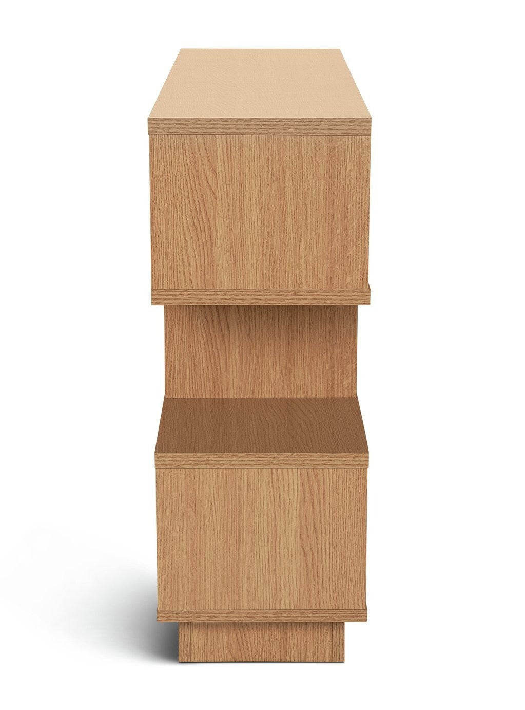 Home Cubes Short Shallow Shelving Unit - Oak Effect