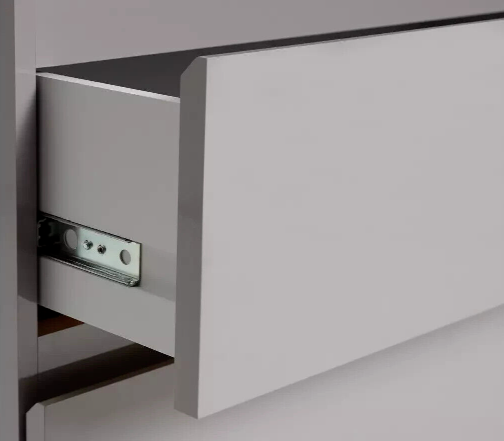 Habitat Jenson 3 Drawer Chest - Grey Gloss