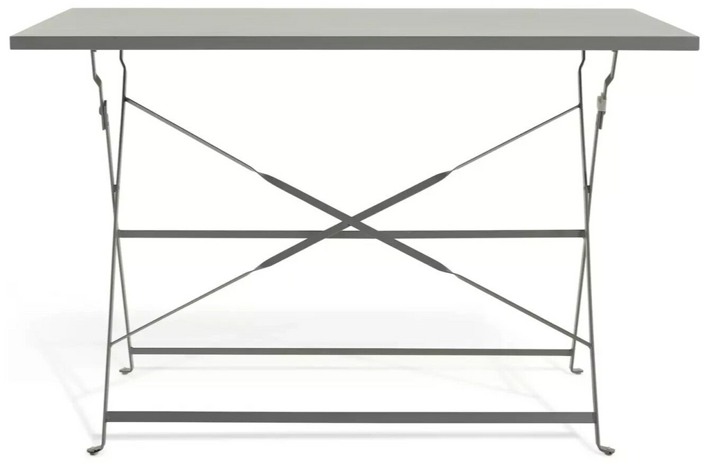 Habitat Eve 4 Seater Folding Metal Patio Set - Grey | Outdoor Garden Furniture