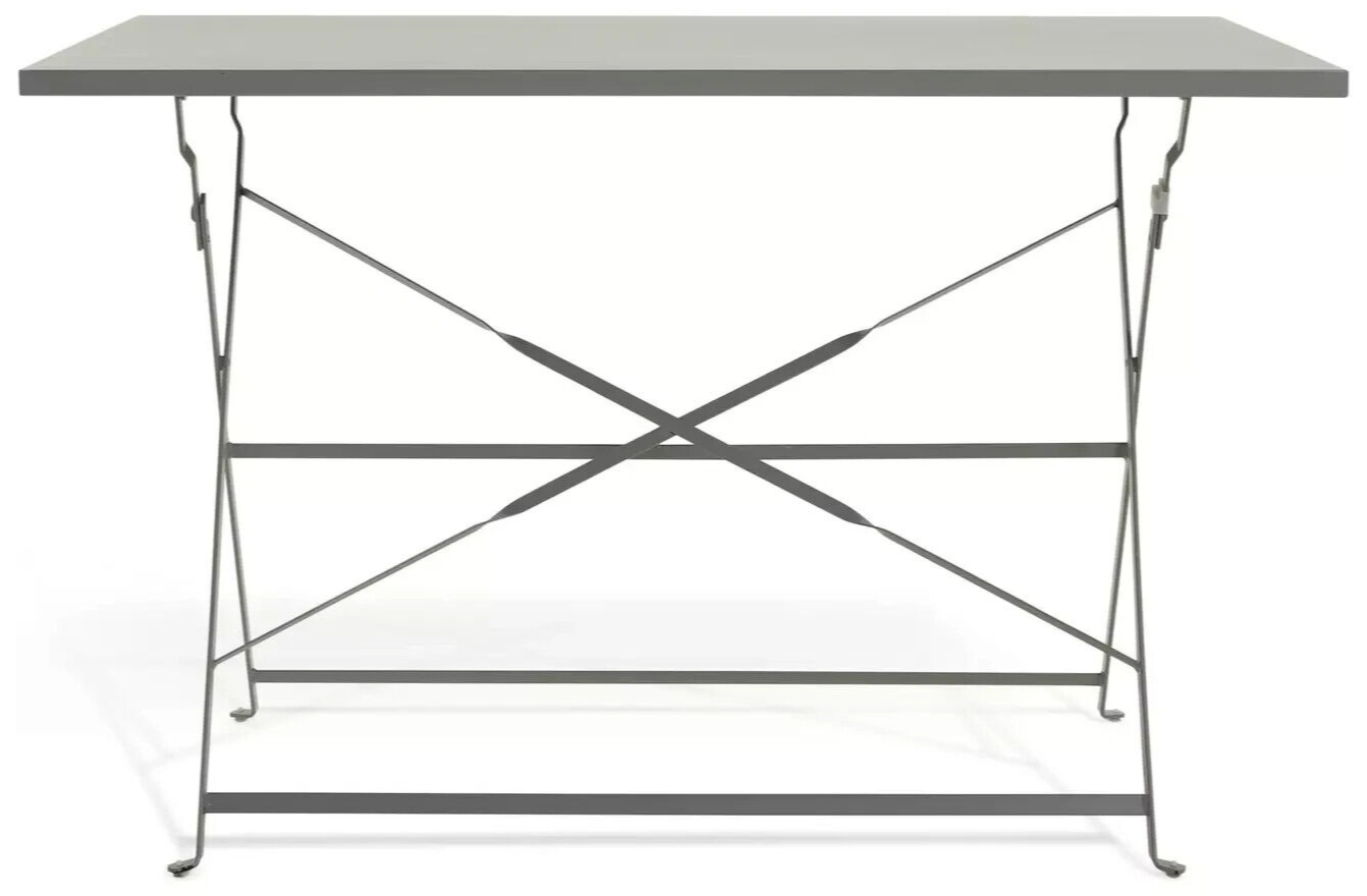 Habitat Eve 4 Seater Folding Metal Patio Set - Grey | Outdoor Garden Furniture